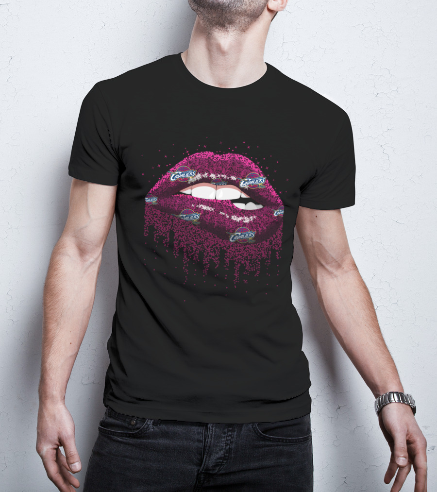 Cleveland Cavaliers Lips Logo Fan Tribute T-Shirt