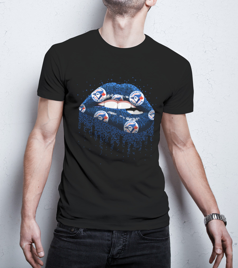 Toronto Blue Jays Glitter Lips Fans Must-Have T-Shirt
