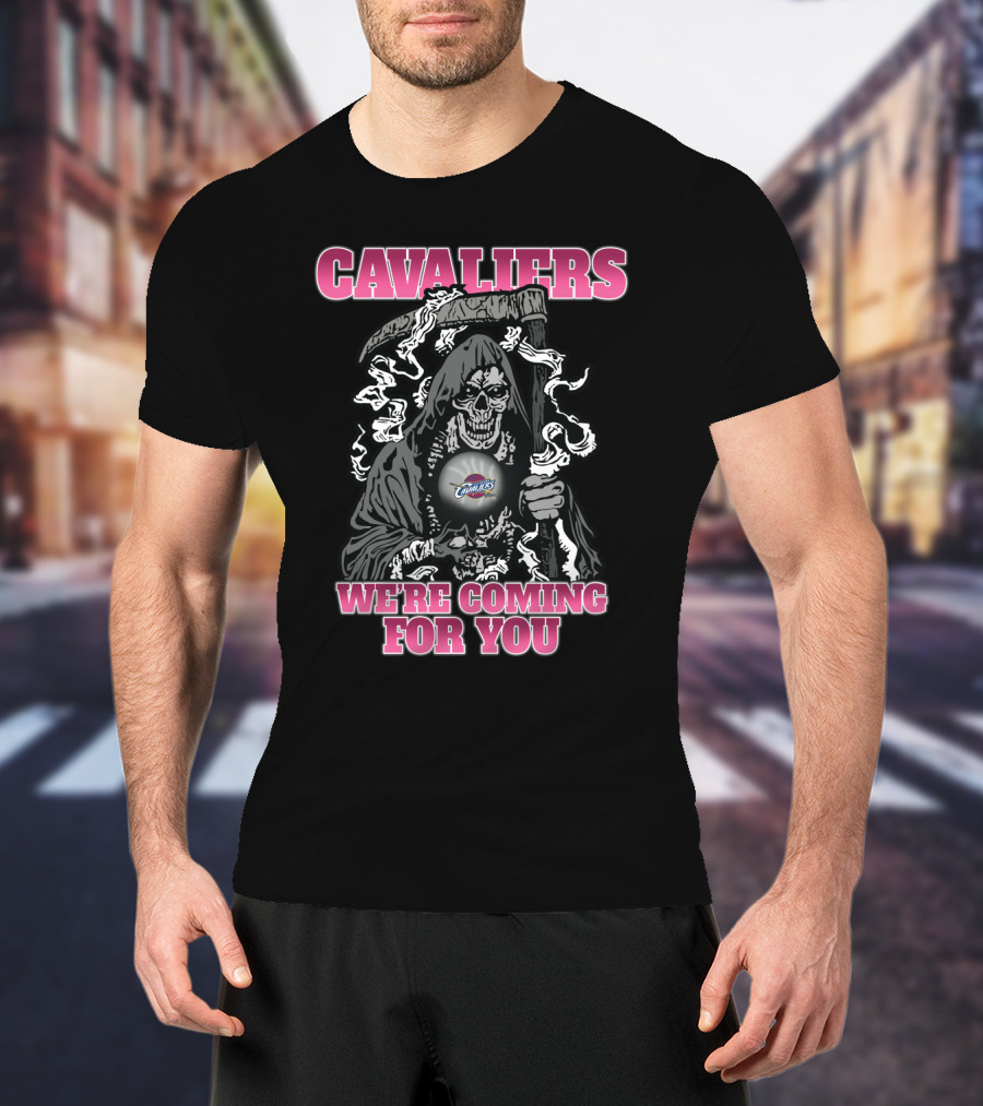 Cavaliers Grim Reaper We're Coming For You Cleveland Fans T-Shirt