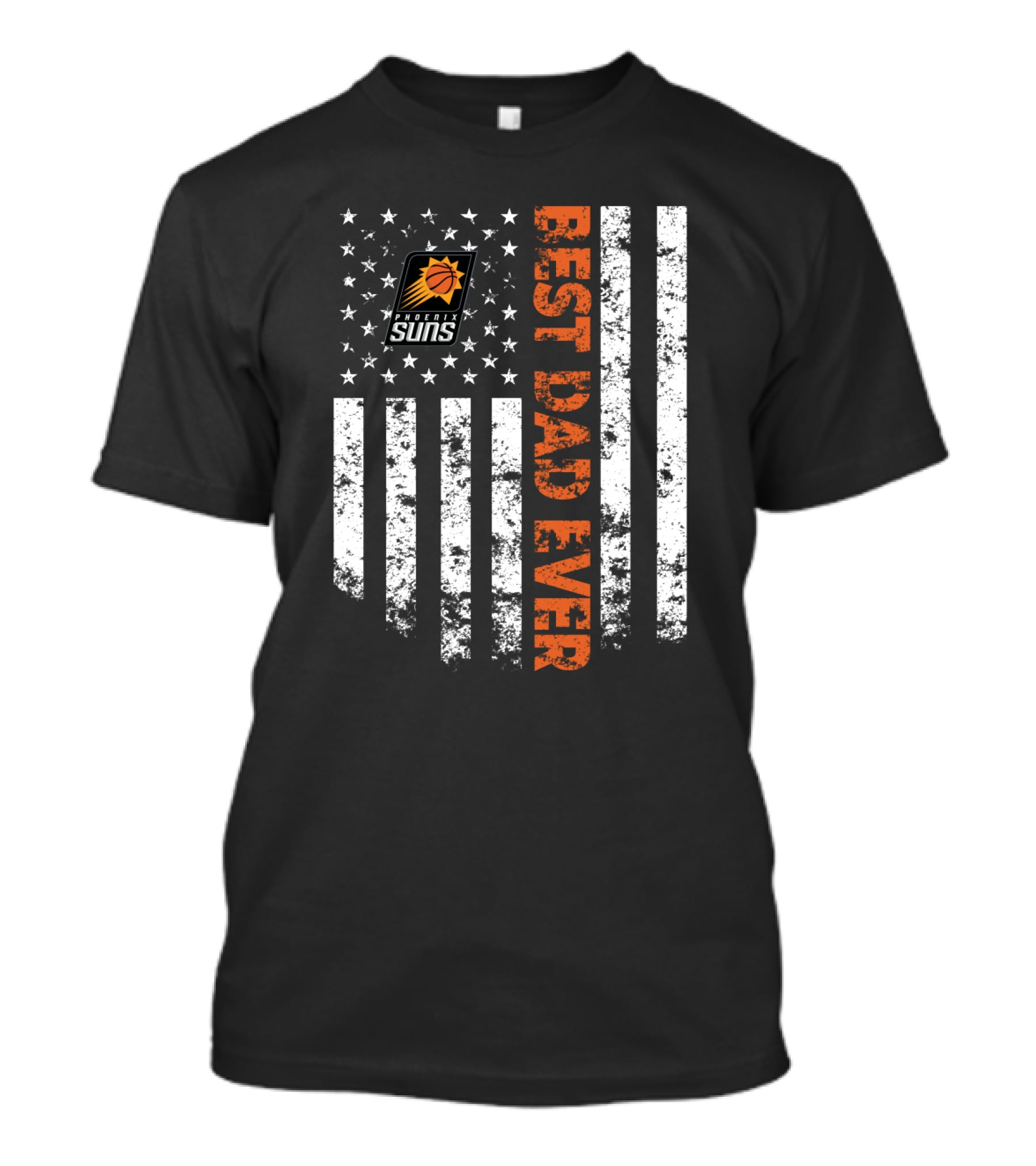 Best Dad Ever Phoenix Suns Logo American Flag T-Shirt
