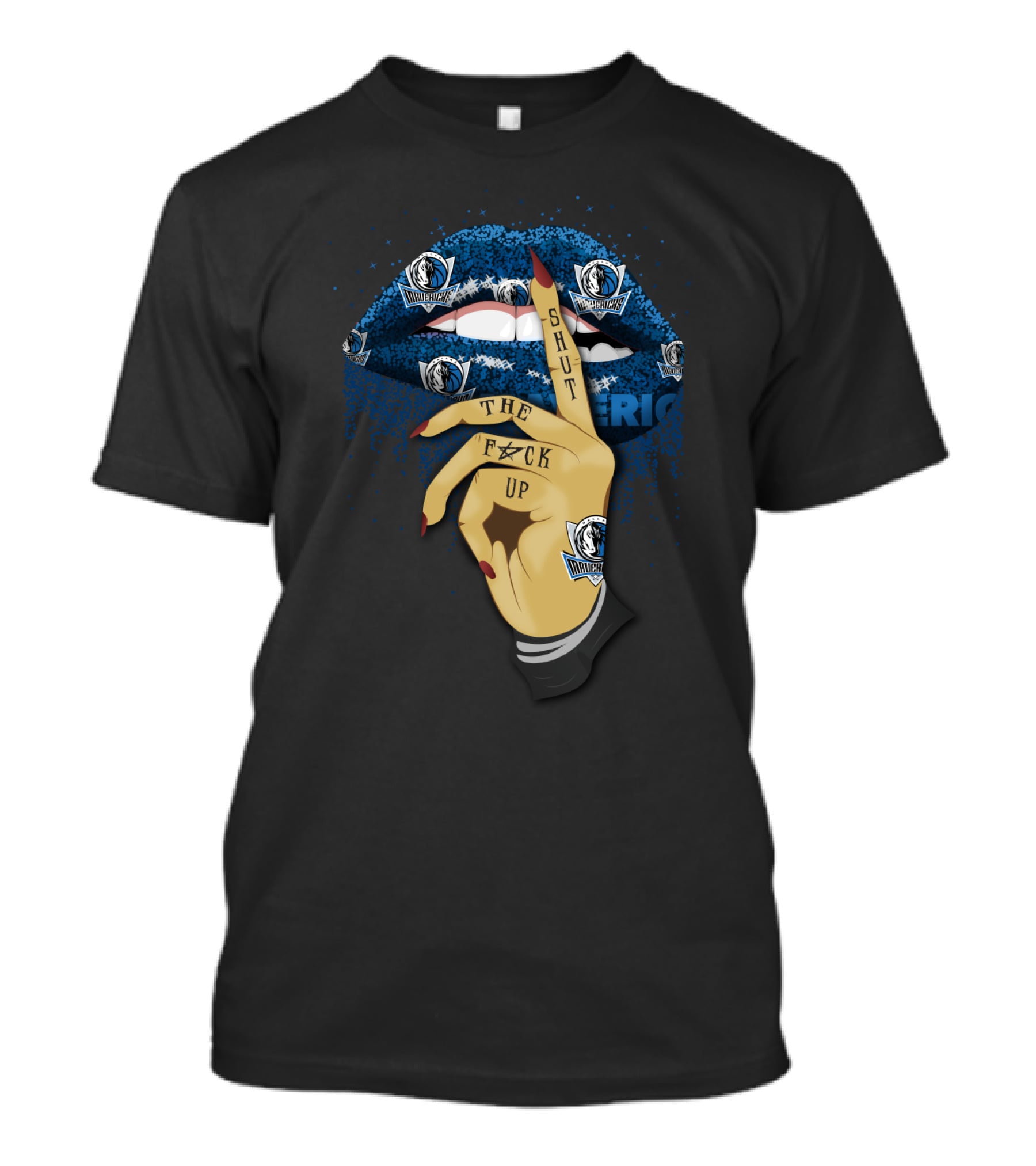 Shut Up Lip Dallas Mavericks T-Shirt