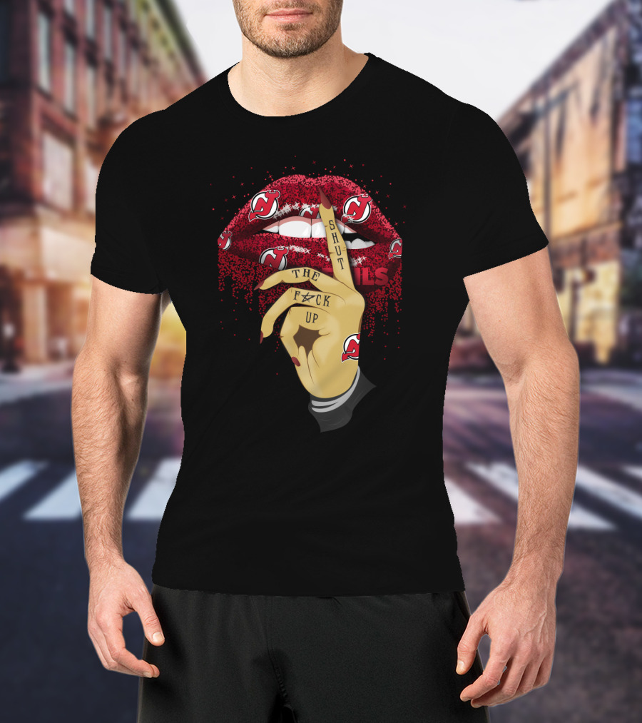 Shut Up Lip New Jersey Devils Fans T-Shirt