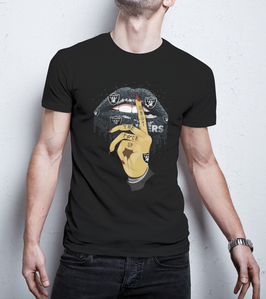Glitter Lip Raiders Shut The F Up T-Shirt