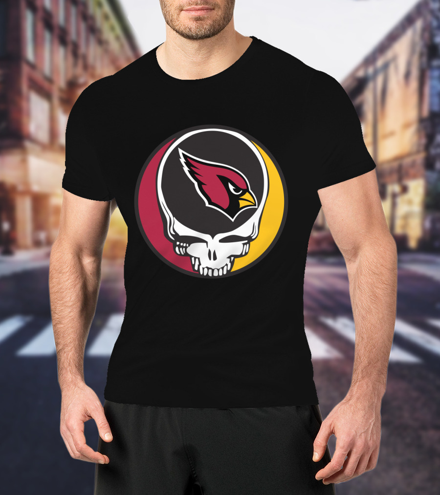 Grateful Dead Arizona Cardinals Skull T-Shirt