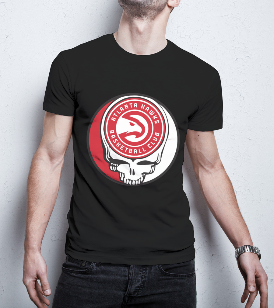 Atlanta Hawks Basketball Club Grateful Dead Skull T-Shirt