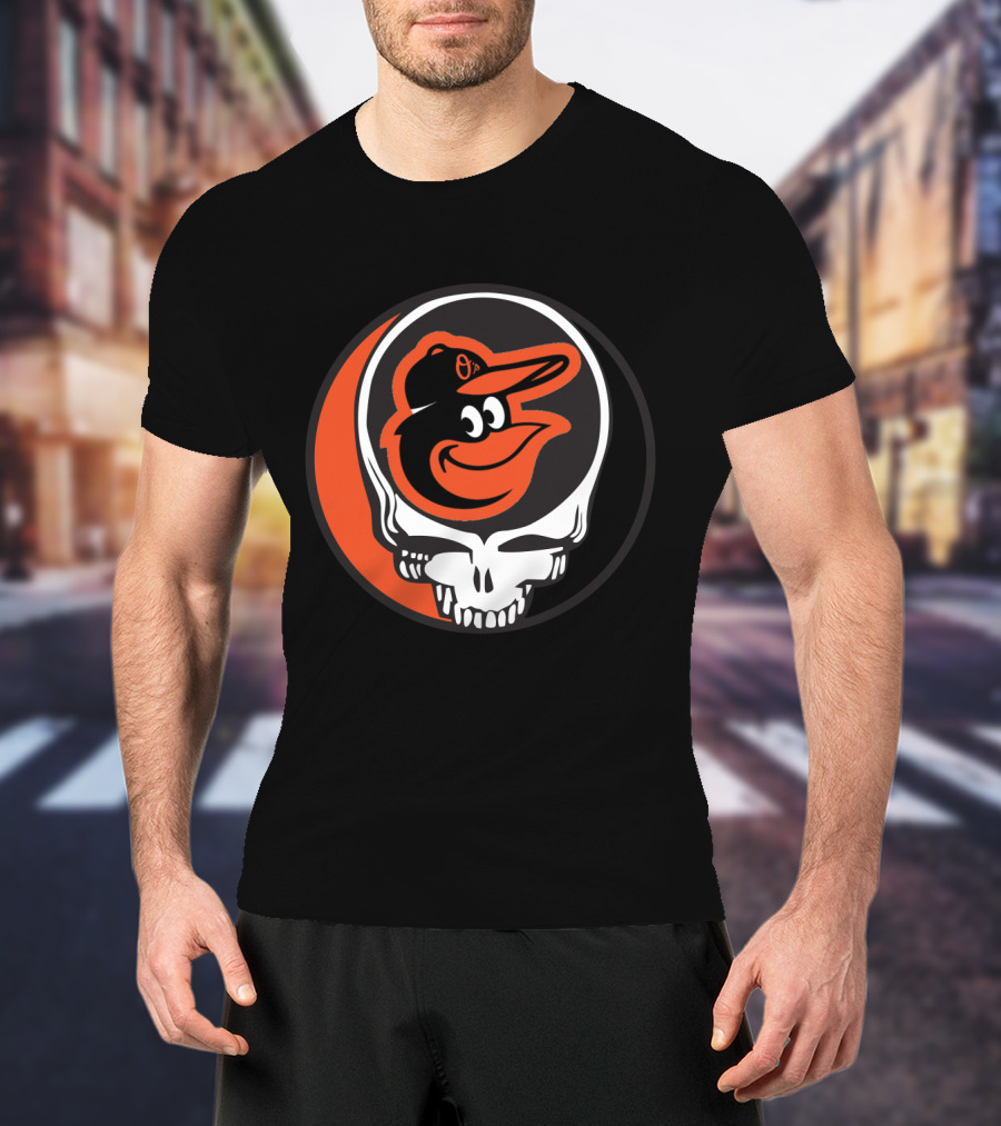 Grateful Dead Steal Your Face Baltimore Orioles Mashup T-Shirt