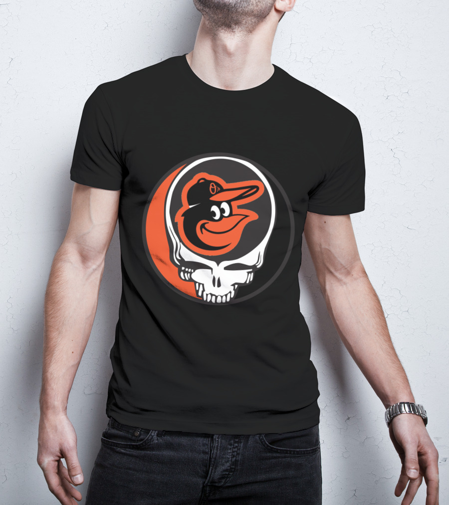 Grateful Dead Steal Your Face Baltimore Orioles Mashup T-Shirt