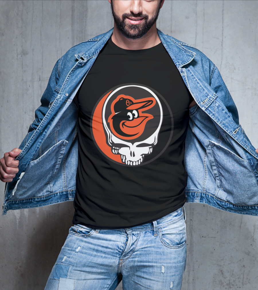 Grateful Dead Steal Your Face Baltimore Orioles Mashup T-Shirt