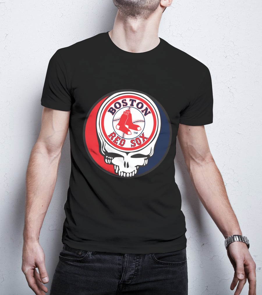 Boston Red Sox Skull Logo Grateful Dead Fans Baseball Teams T-Shirt