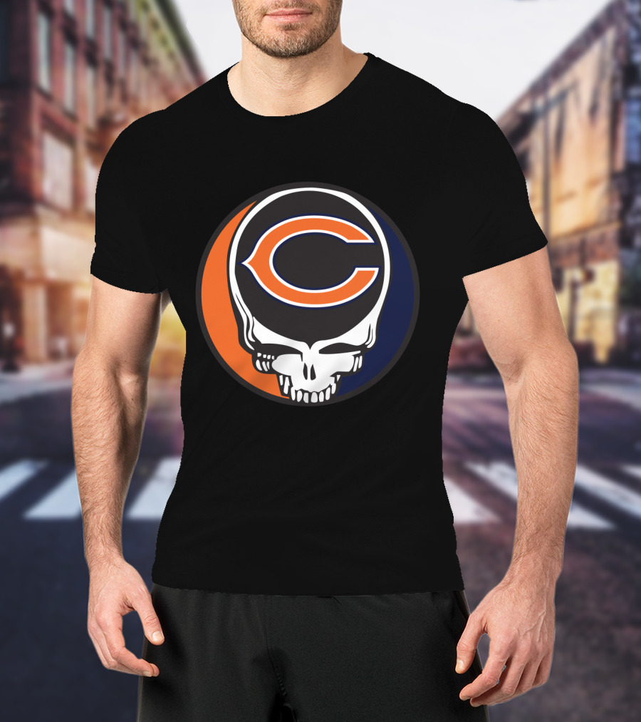 Grateful Dead Chicago Bears Skull T-Shirt