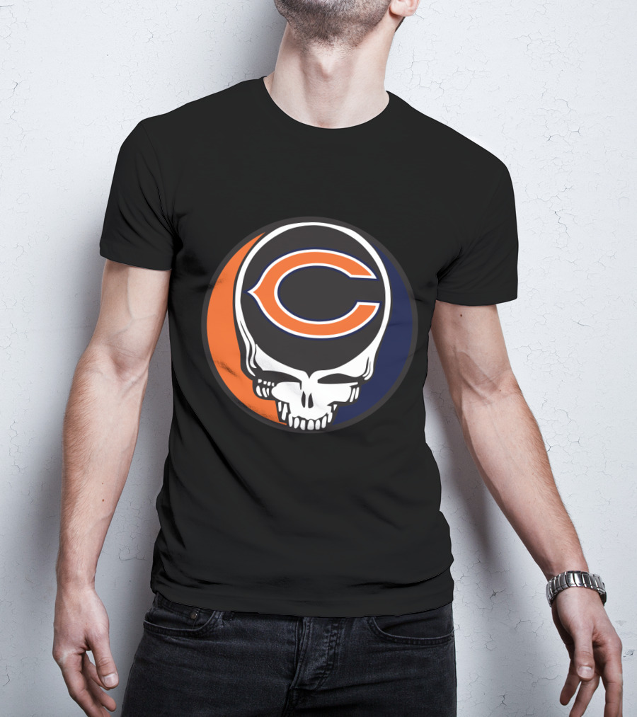 Grateful Dead Chicago Bears Skull T-Shirt