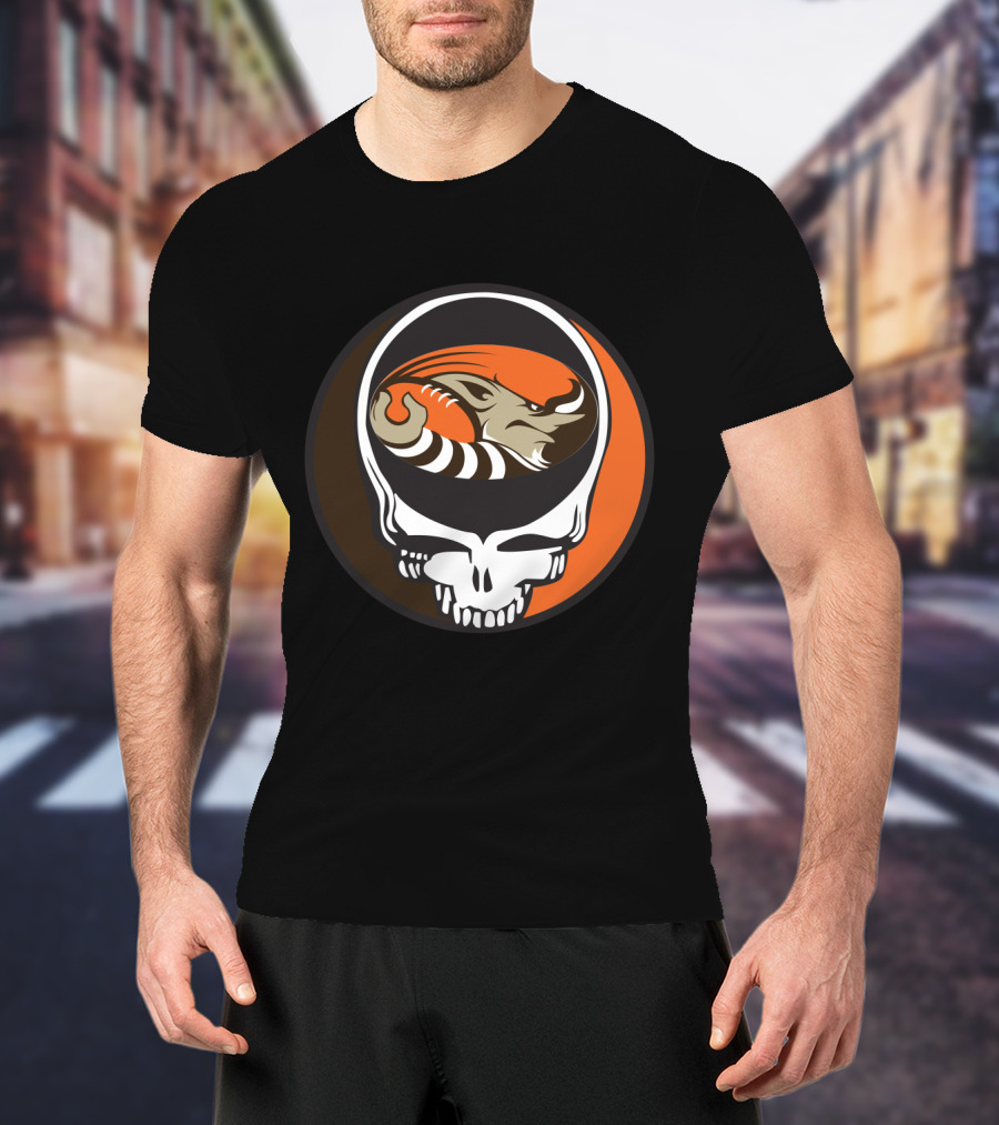 Grateful Dead Steal Your Face Cleveland Browns Football Enthusiast T-Shirt