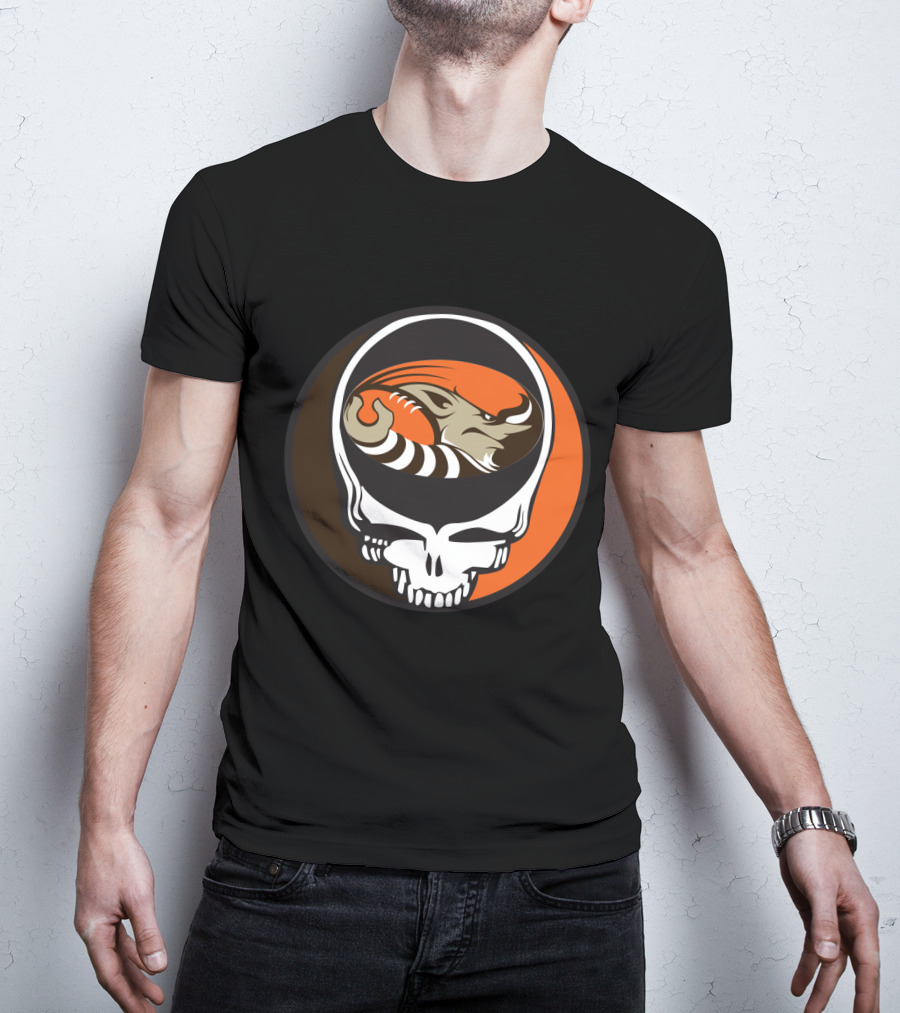 Grateful Dead Steal Your Face Cleveland Browns Football Enthusiast T-Shirt