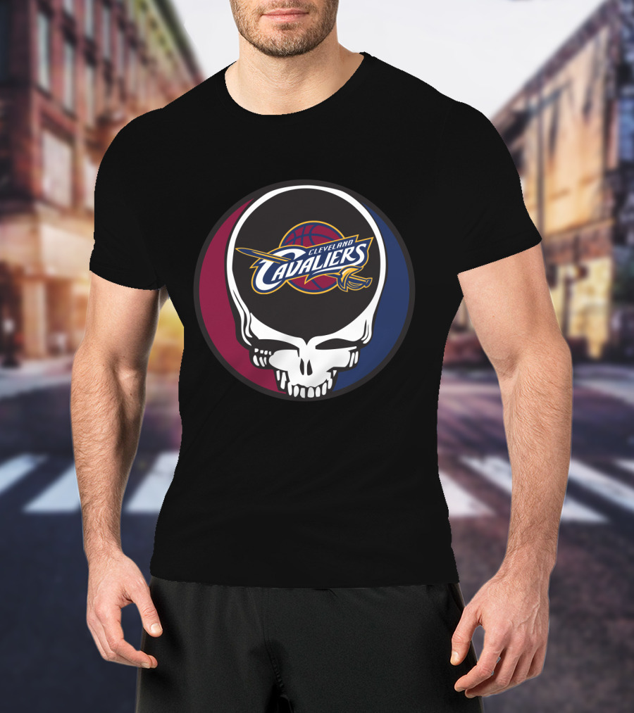 Cleveland Cavaliers Grateful Dead Skull T-Shirt