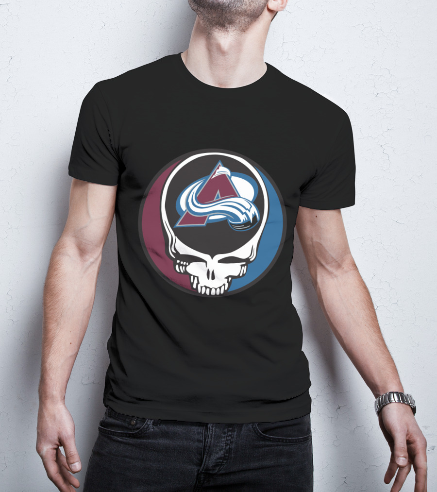 Colorado Avalanche Grateful Dead Steal Your Face Hockey Fan T-Shirt