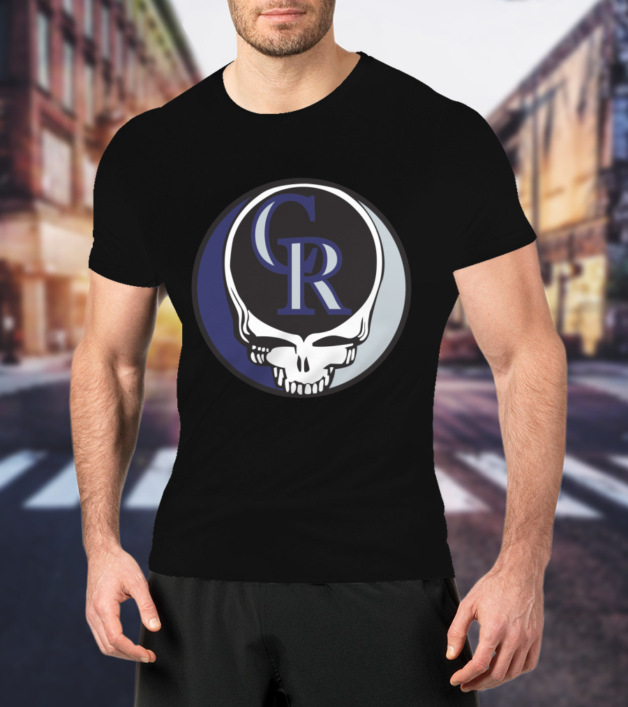 Grateful Dead Steal Your Face Colorado Rockies CR Logo Fusion T-Shirt