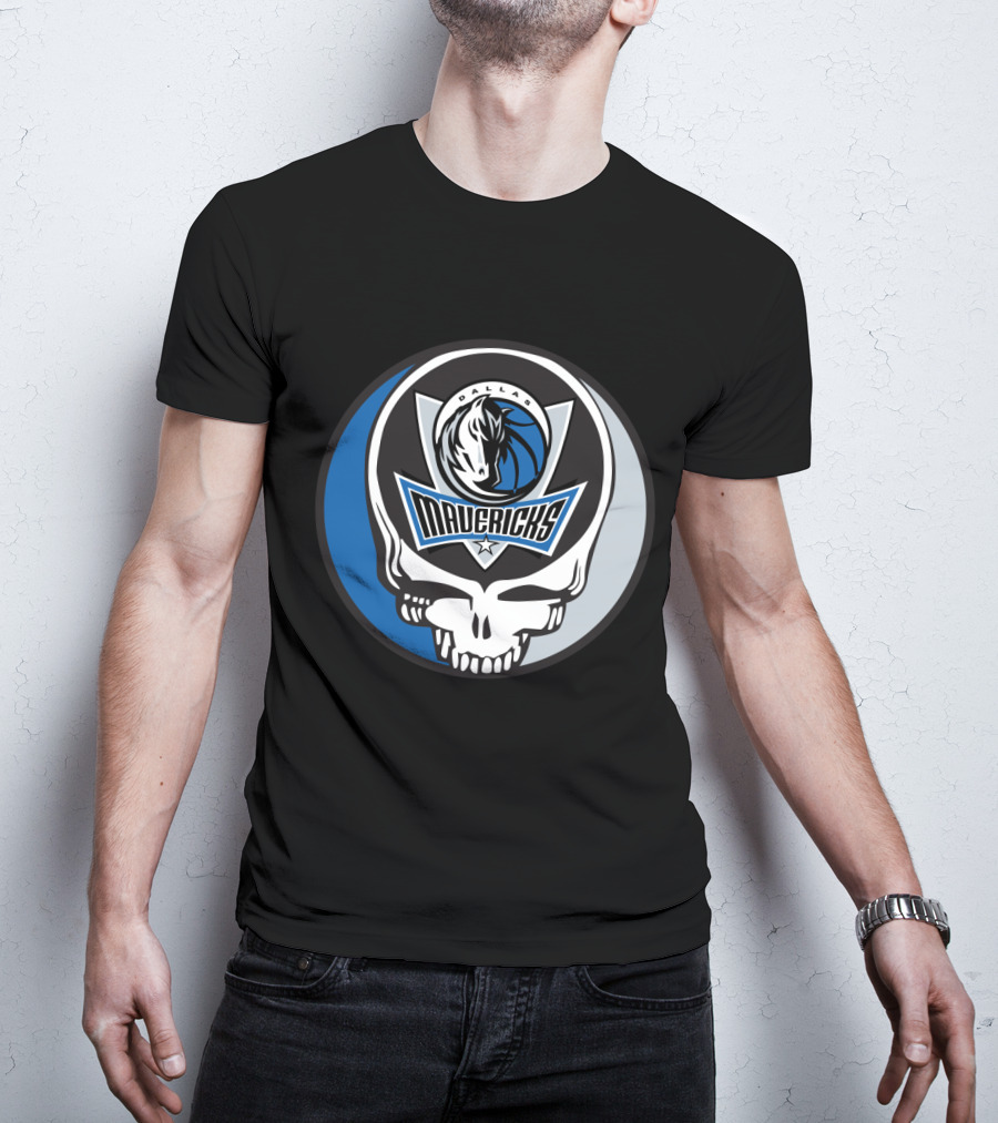 Grateful Dead Steal Your Face Dallas Mavericks Logo Combo T-Shirt