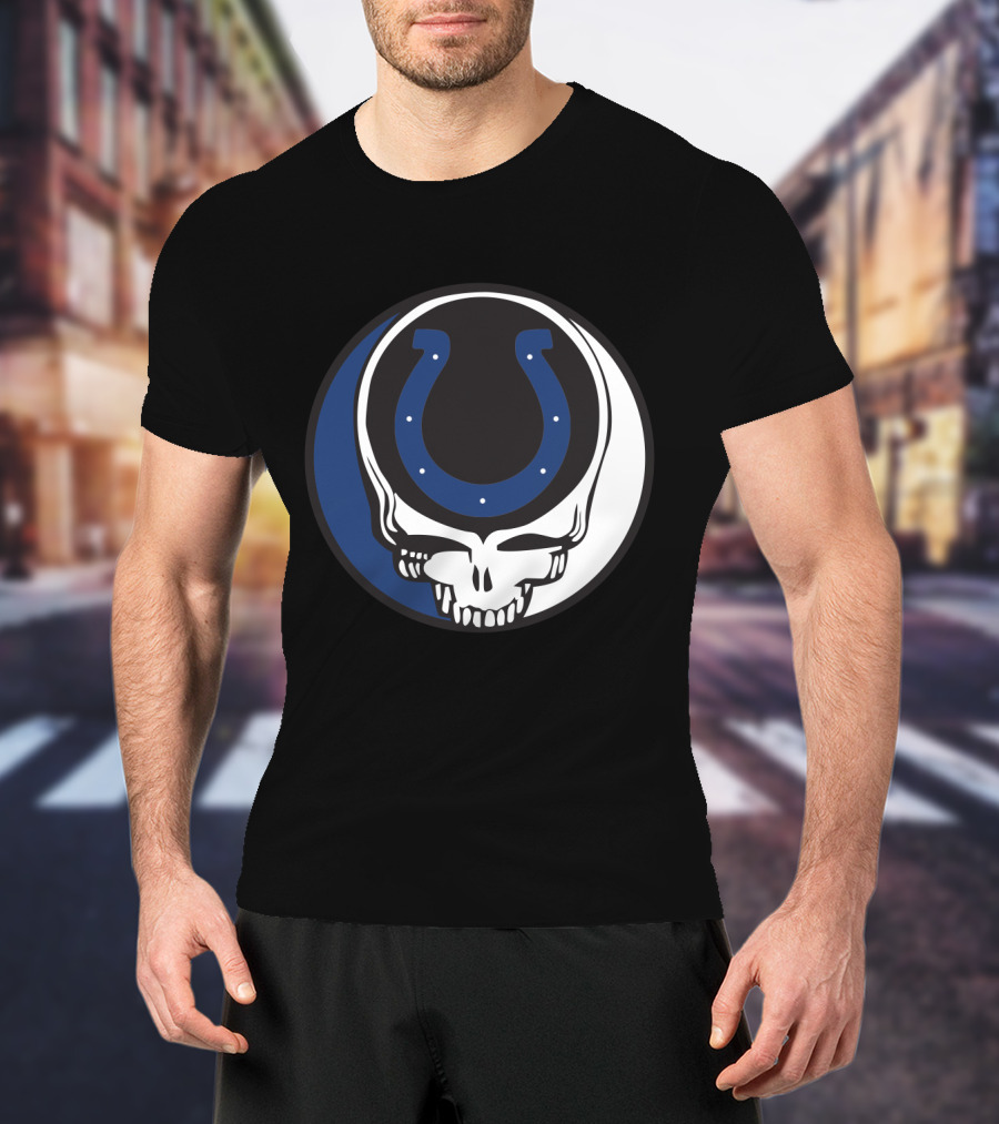 Grateful Dead Indianapolis Colts Skull T-Shirt