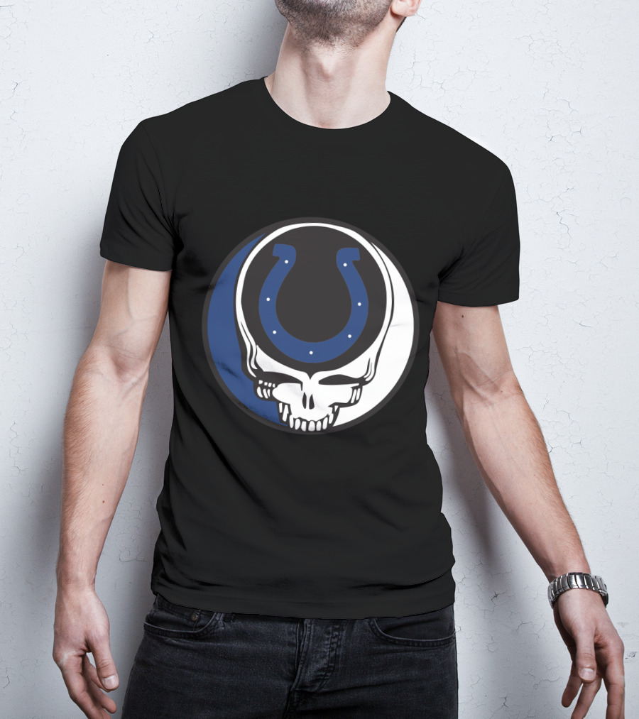 Grateful Dead Indianapolis Colts Skull T-Shirt