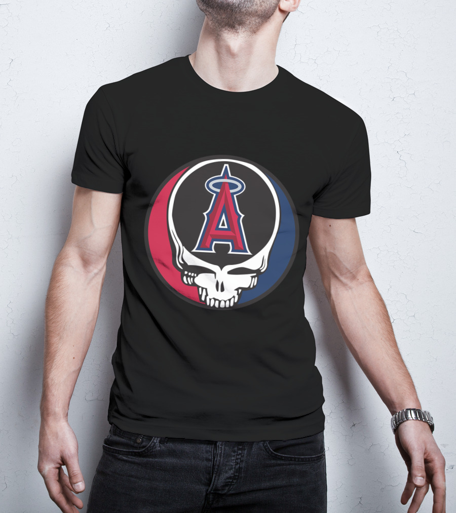 Los Angeles Angels Grateful Dead Skull Icon Logo For Fans T-Shirt