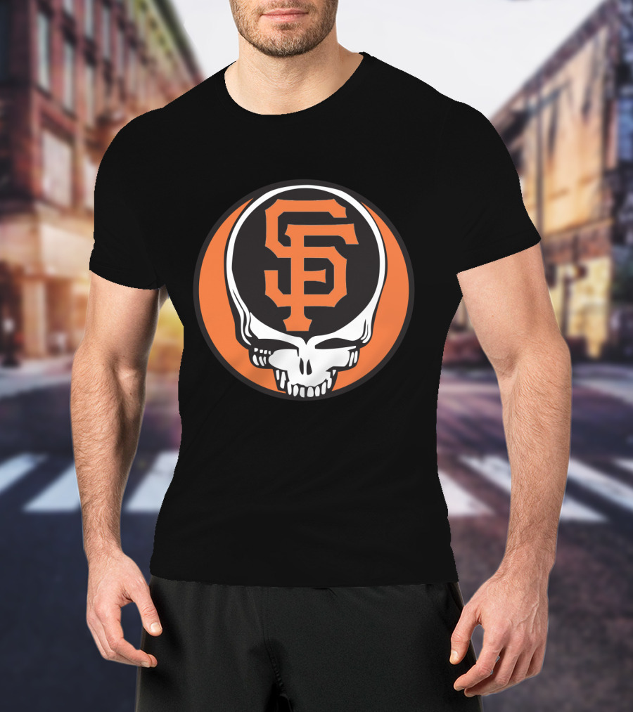 San Francisco Giants Grateful Dead Skull Logo Combo For Fans T-Shirt