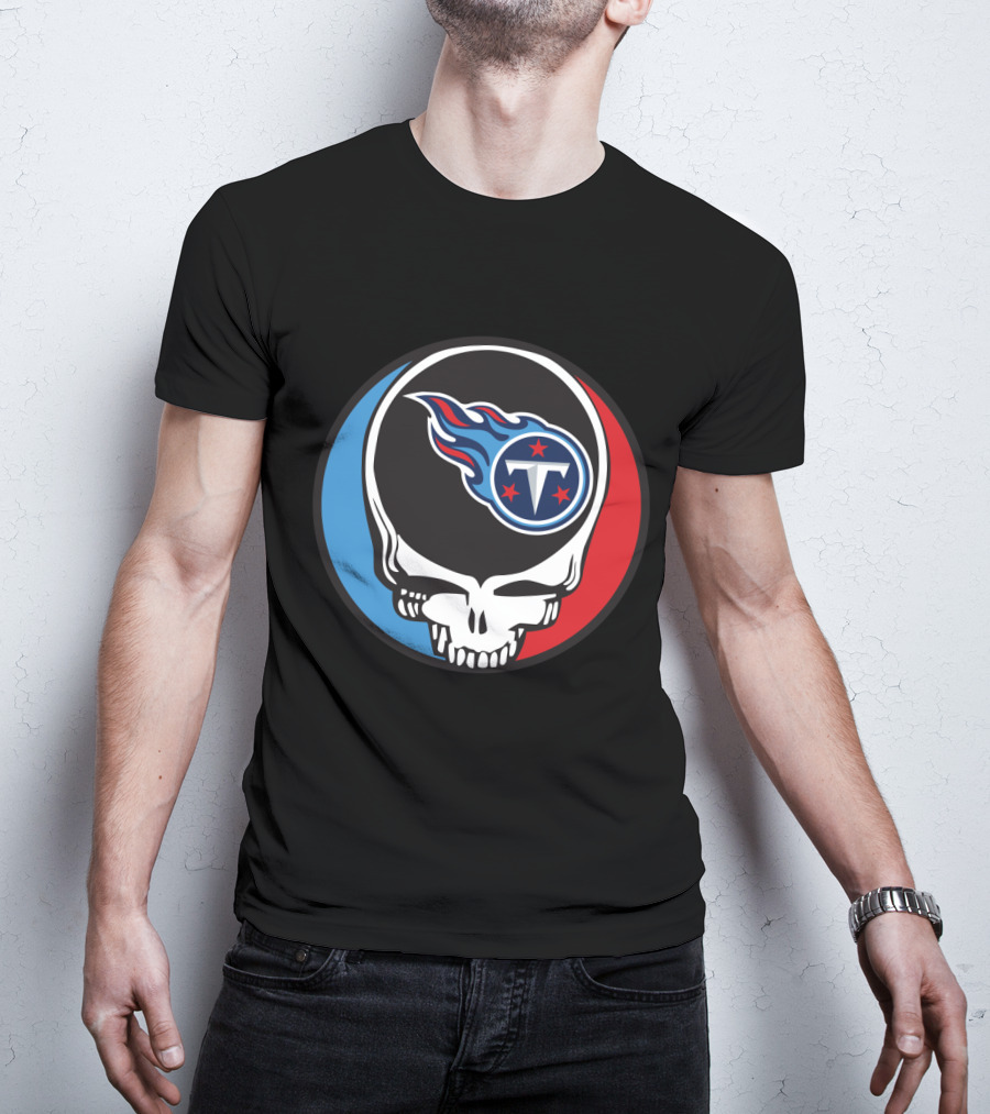 Grateful Dead Tennessee Titans Fan Skull T-Shirt