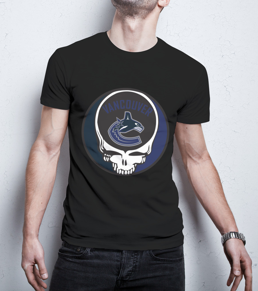 Vancouver Canucks Grateful Dead Steal Your Face Fan T-Shirt