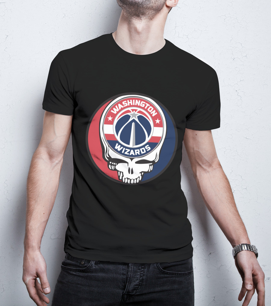 Washington Wizards Grateful Dead Skull T-Shirt