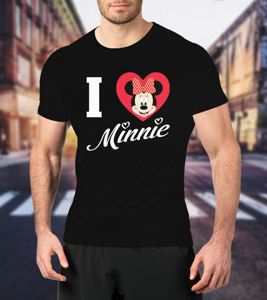 I Heart Minnie Mouse Bow Polka Dot Magic T-Shirt
