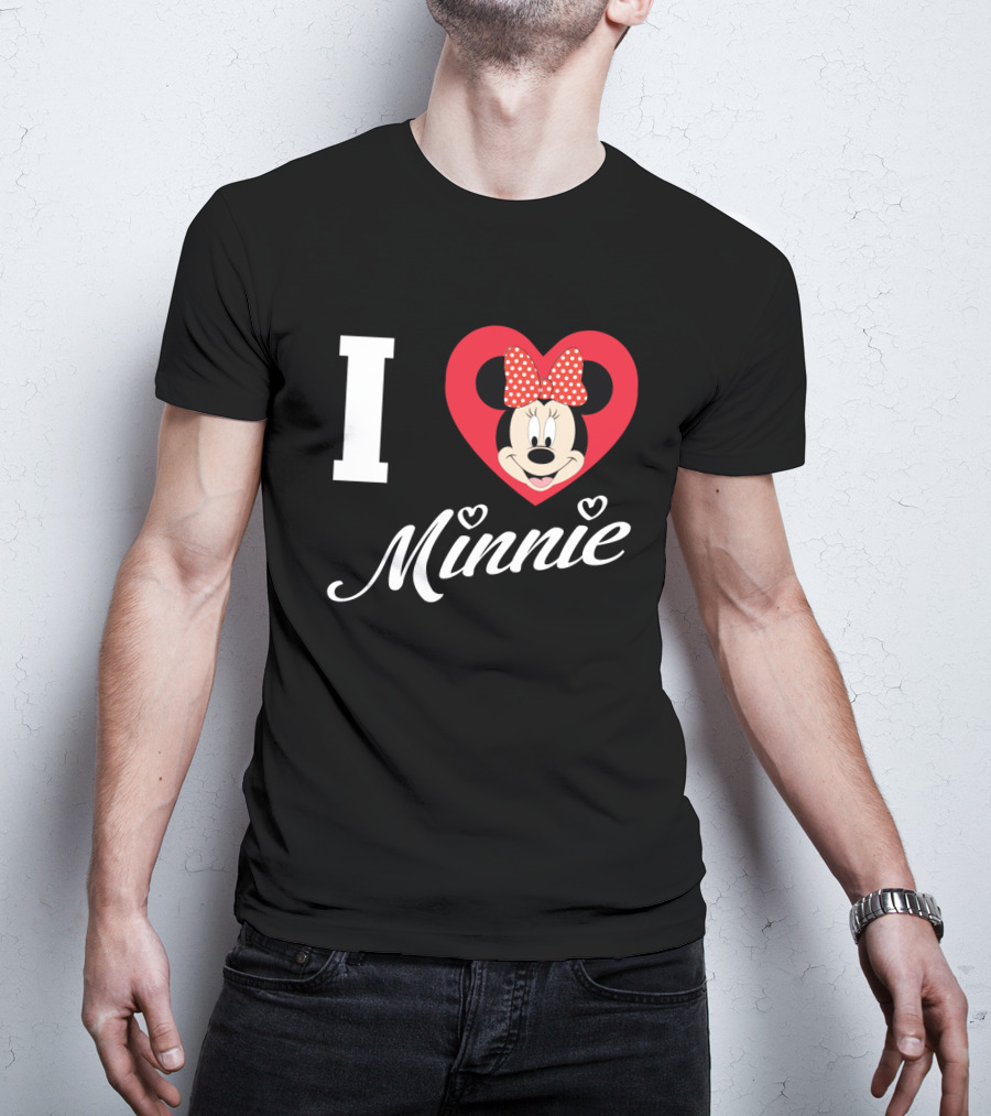 I Heart Minnie Mouse Bow Polka Dot Magic T-Shirt