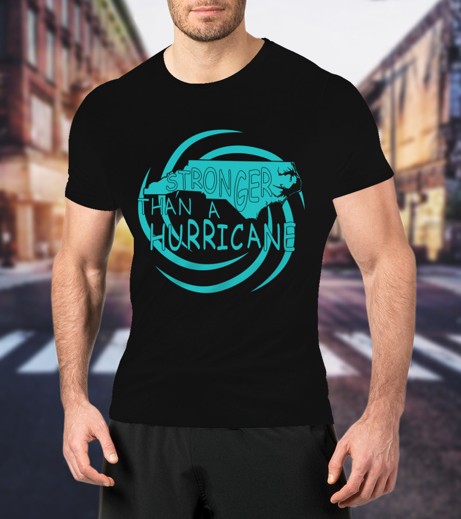 Stronger Than A Hurricane North Carolina Swirl T-Shirt