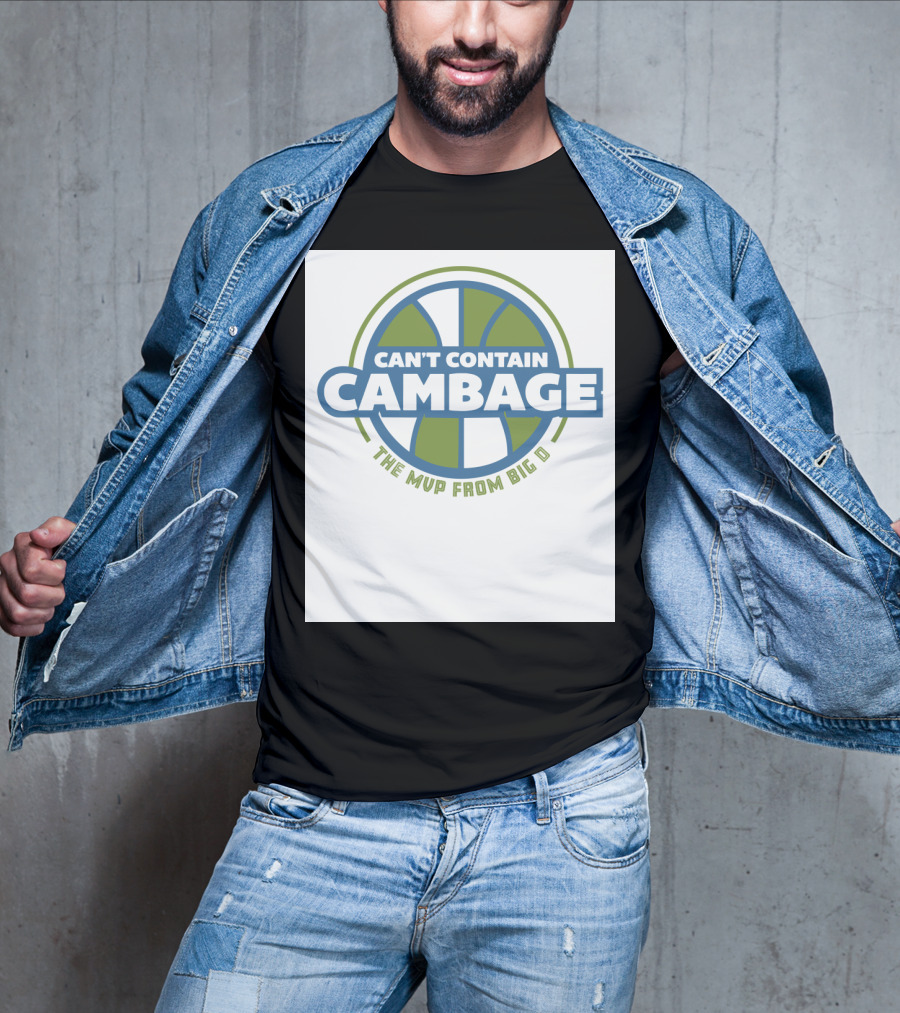 Can't Contain Cambage The Mvp From Big D T-Shirt