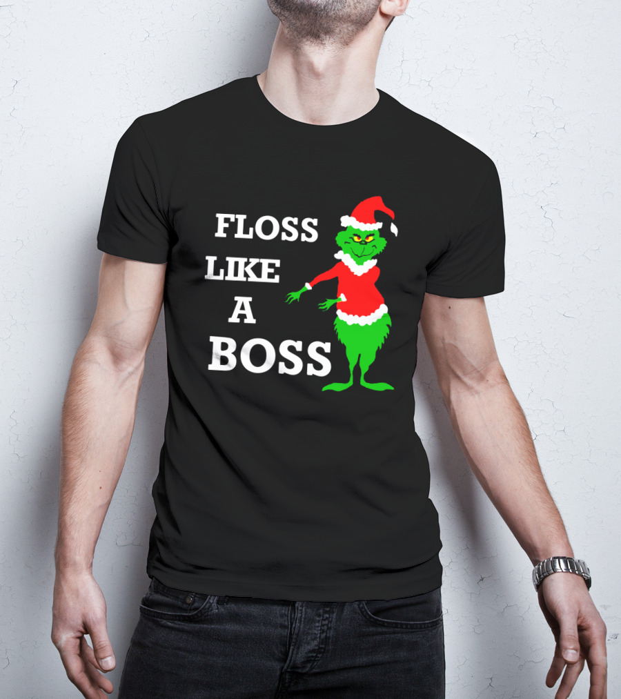 Floss Like A Boss Santa Grinch Dance T-Shirt