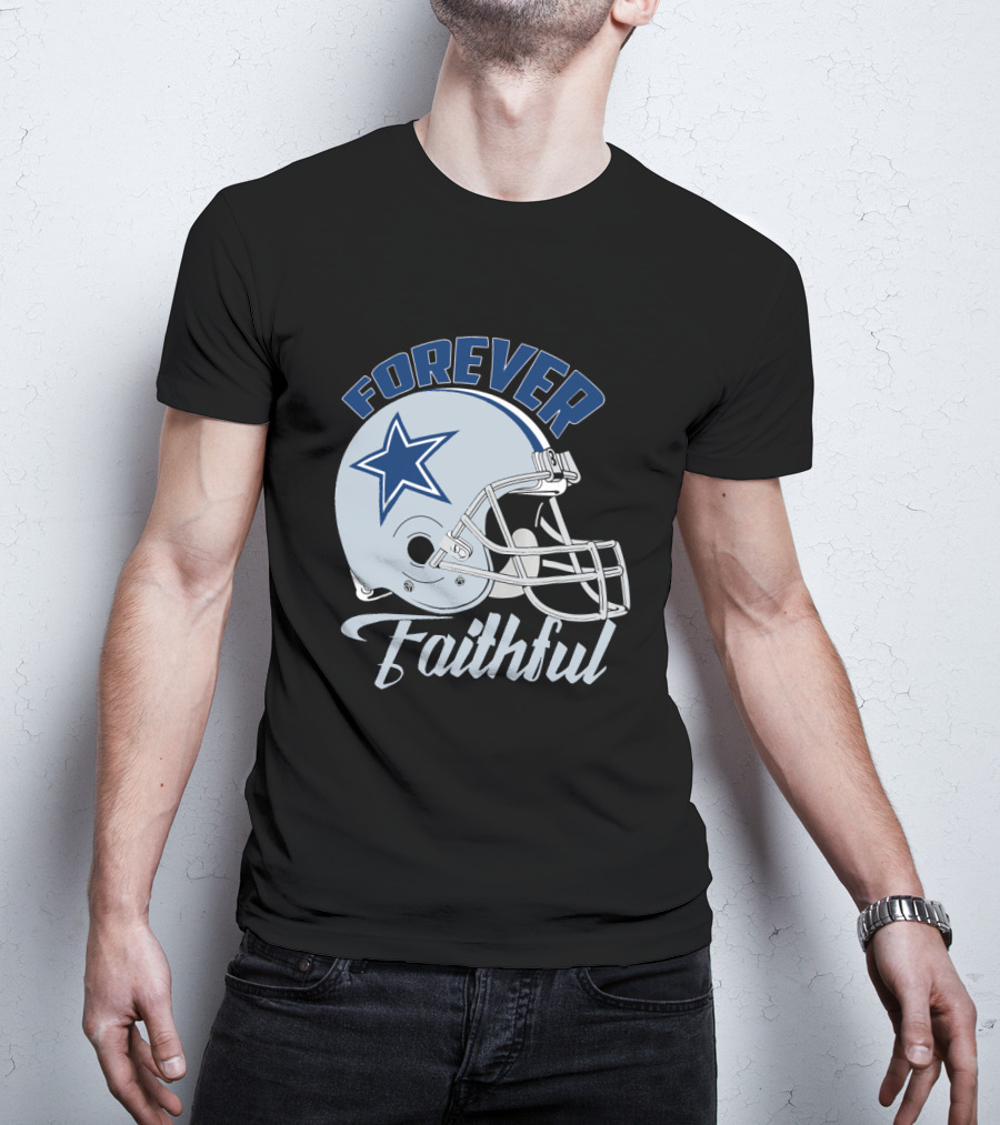 Forever Faithful Dallas Cowboy Helmet Star T-Shirt