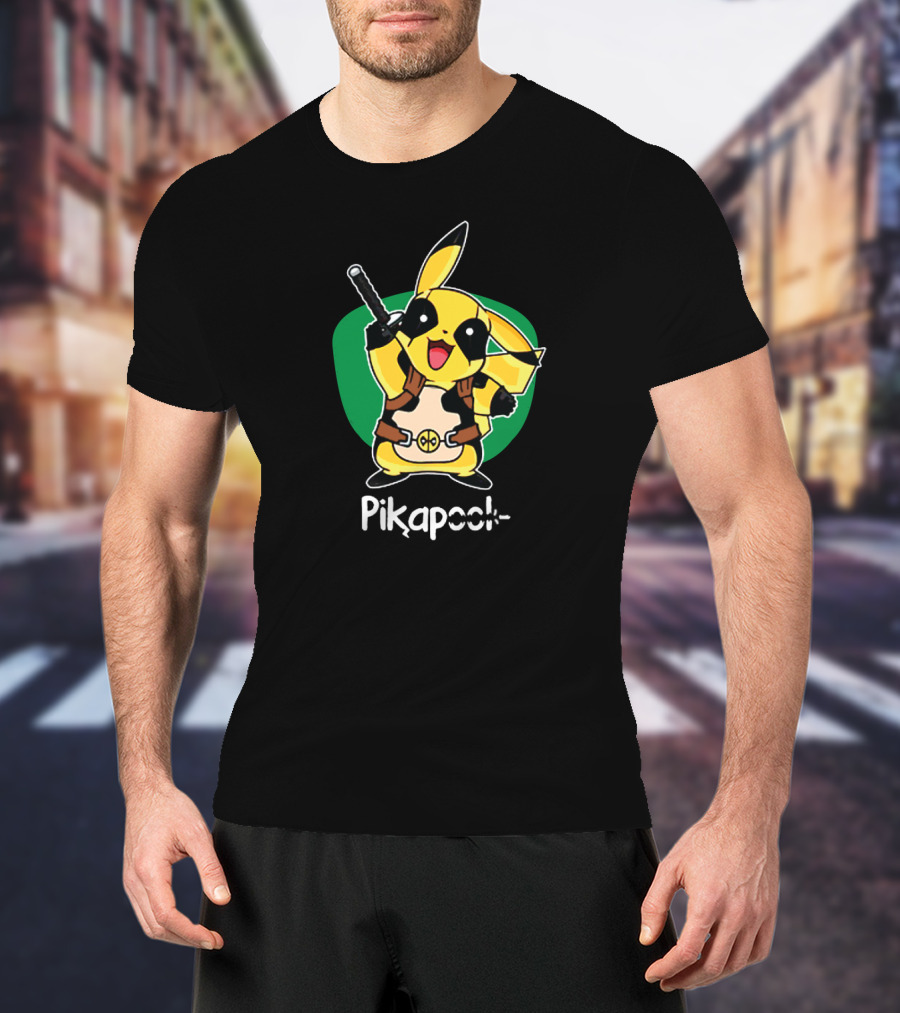 Pikapool Pikachu Deadpool Fusion T-Shirt