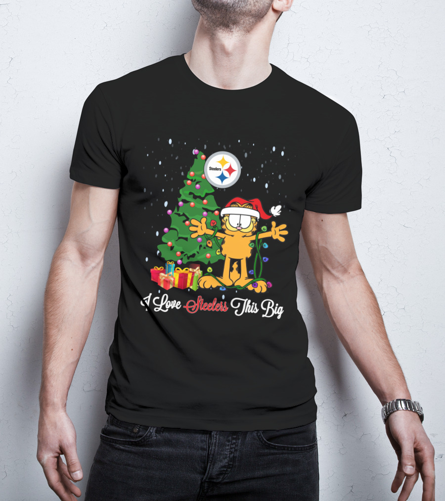 Pittsburgh Steelers Holiday Cheer I Love Steelers This Big Christmas Tree And Gifts T-Shirt