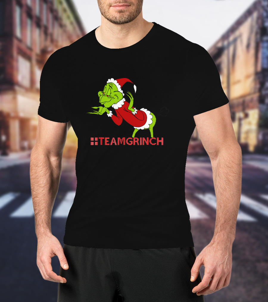 Team Grinch Resting Grinches Face Christmas T-Shirt
