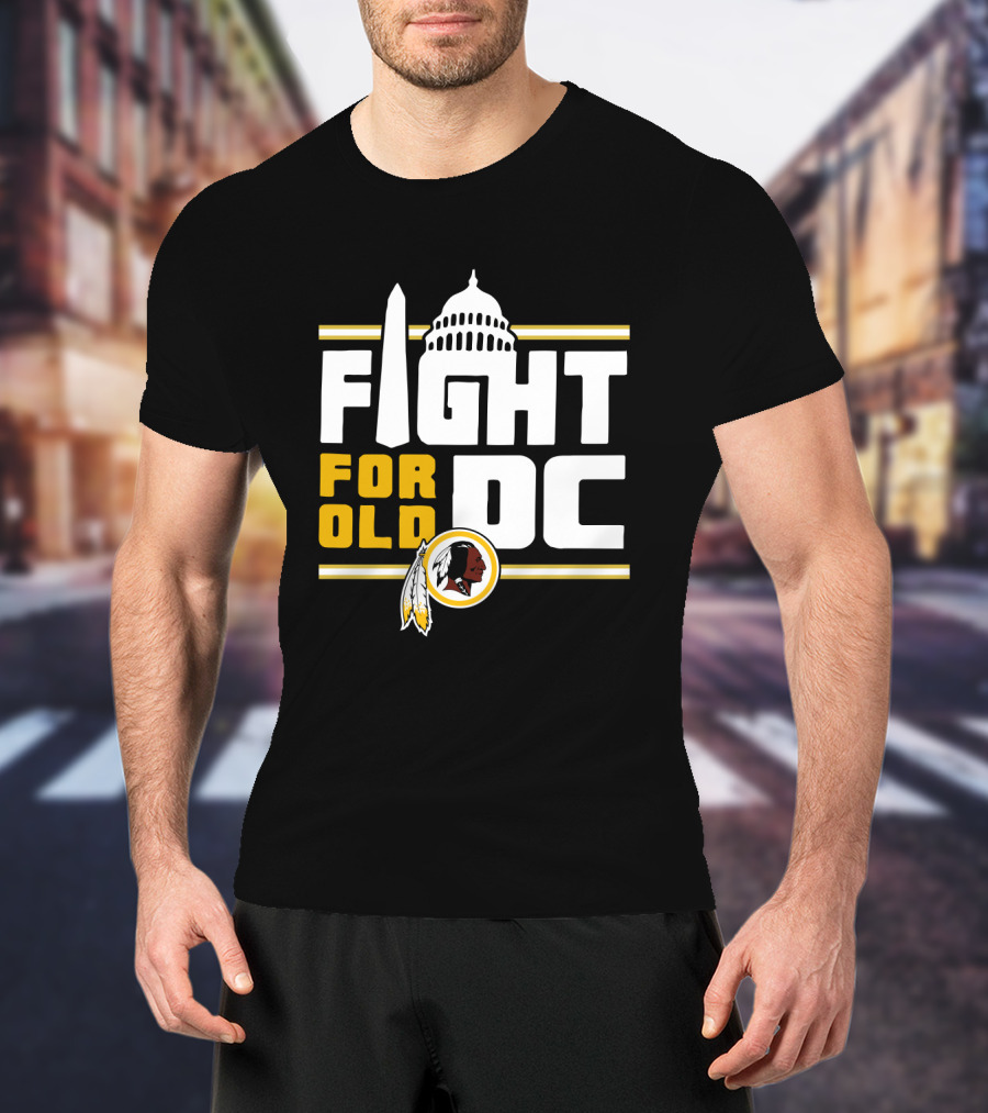 Fight For Old DC Washington Football Team Capitol Monument Iconic Feathers T-Shirt