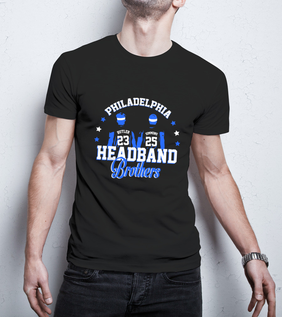 Philadelphia Butler Simmons 23 25 Headband Brothers T-Shirt