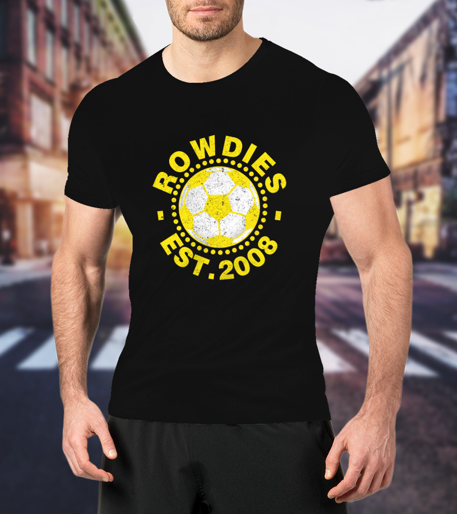 Rowdies Est 2008 Soccer Ball T-Shirt