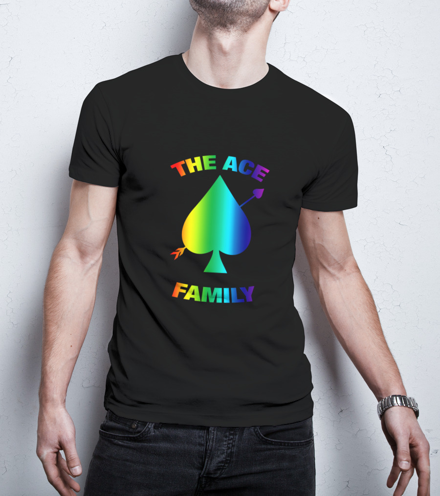 The Ace Family Rainbow Spade With Arrow T-Shirt