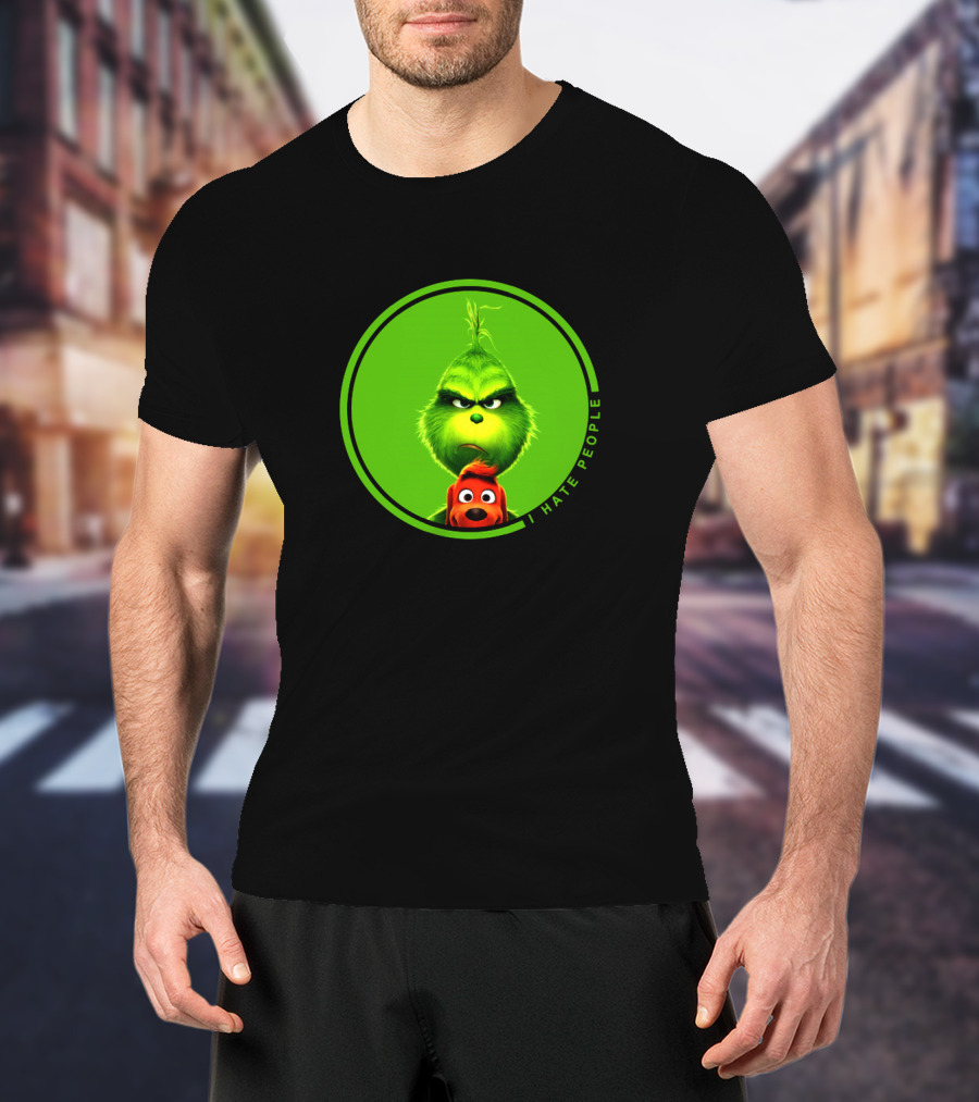 The Grinch I Hate People Christmas Movies Max T-Shirt