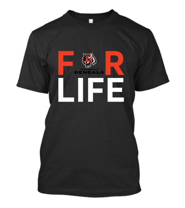 Cincinnati Bengals For Life Fan Appreciation Tiger T-Shirt