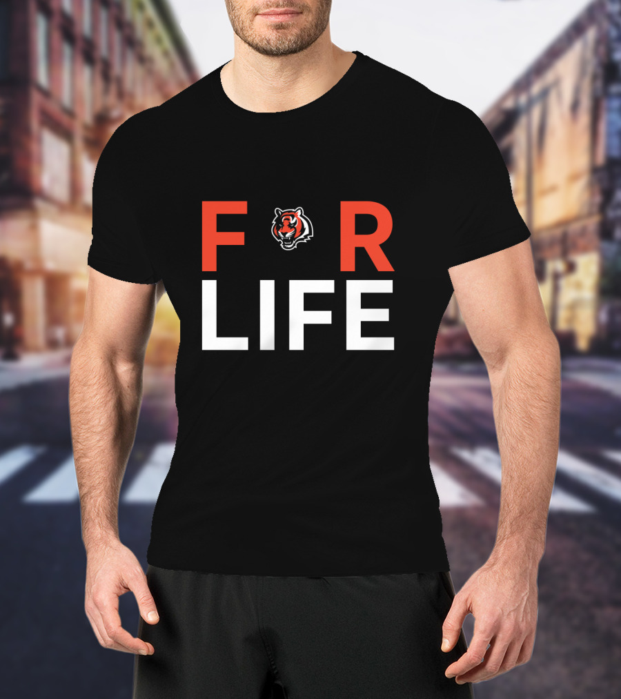 Cincinnati Bengals For Life Fan Appreciation Tiger T-Shirt
