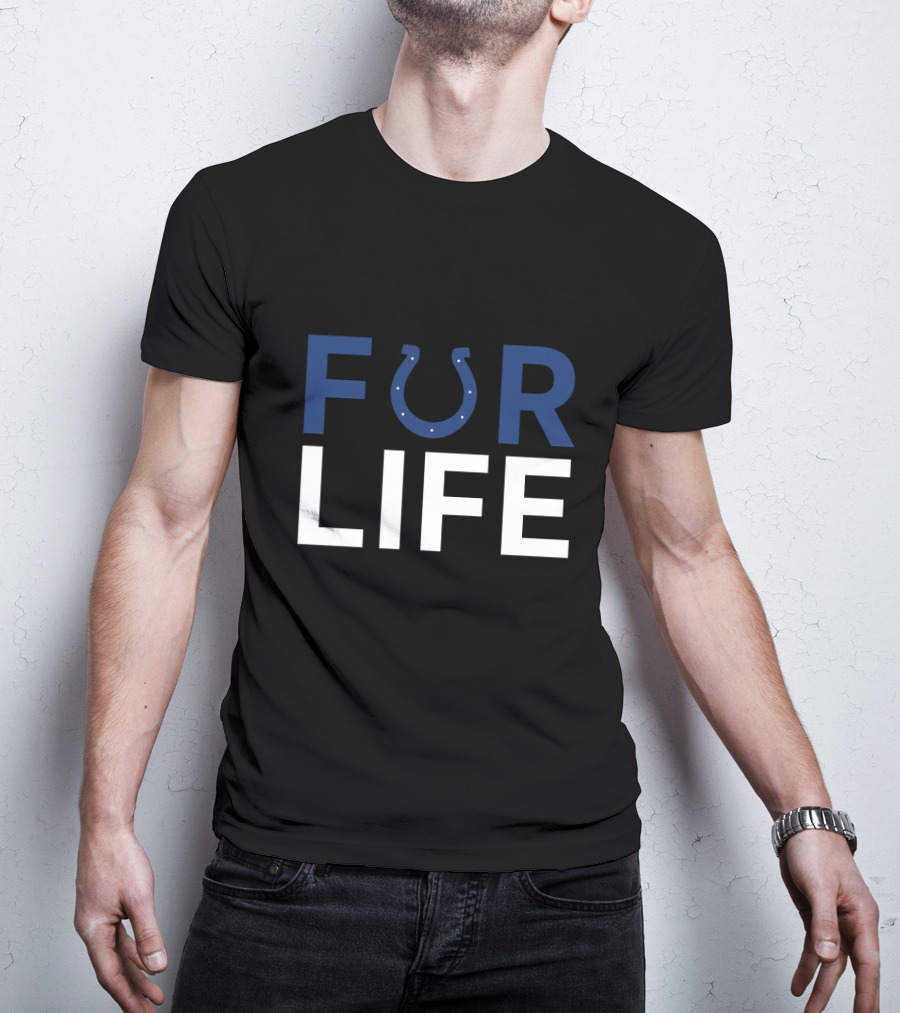 Fur Life Colts Fan Loyalty Indianapolis T-Shirt