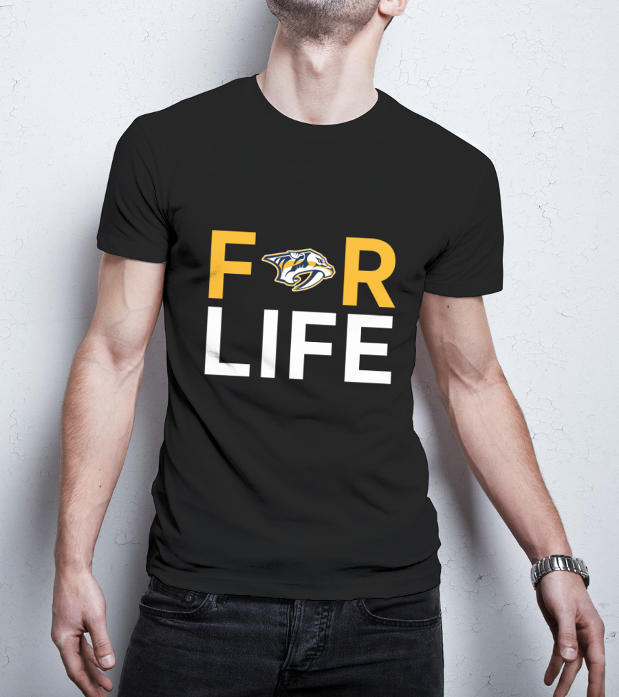Nashville Predators For Life Fans NHL Team T-Shirt