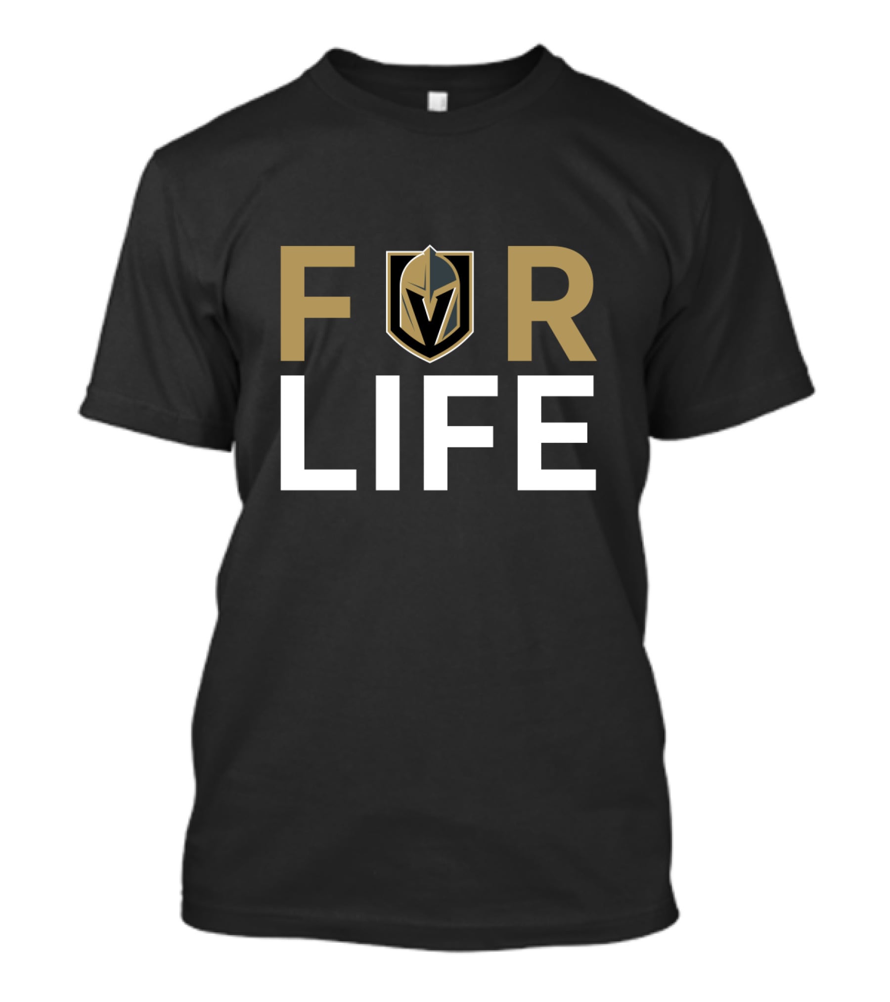 Vegas Golden Knights For Life Logo Fan T-Shirt