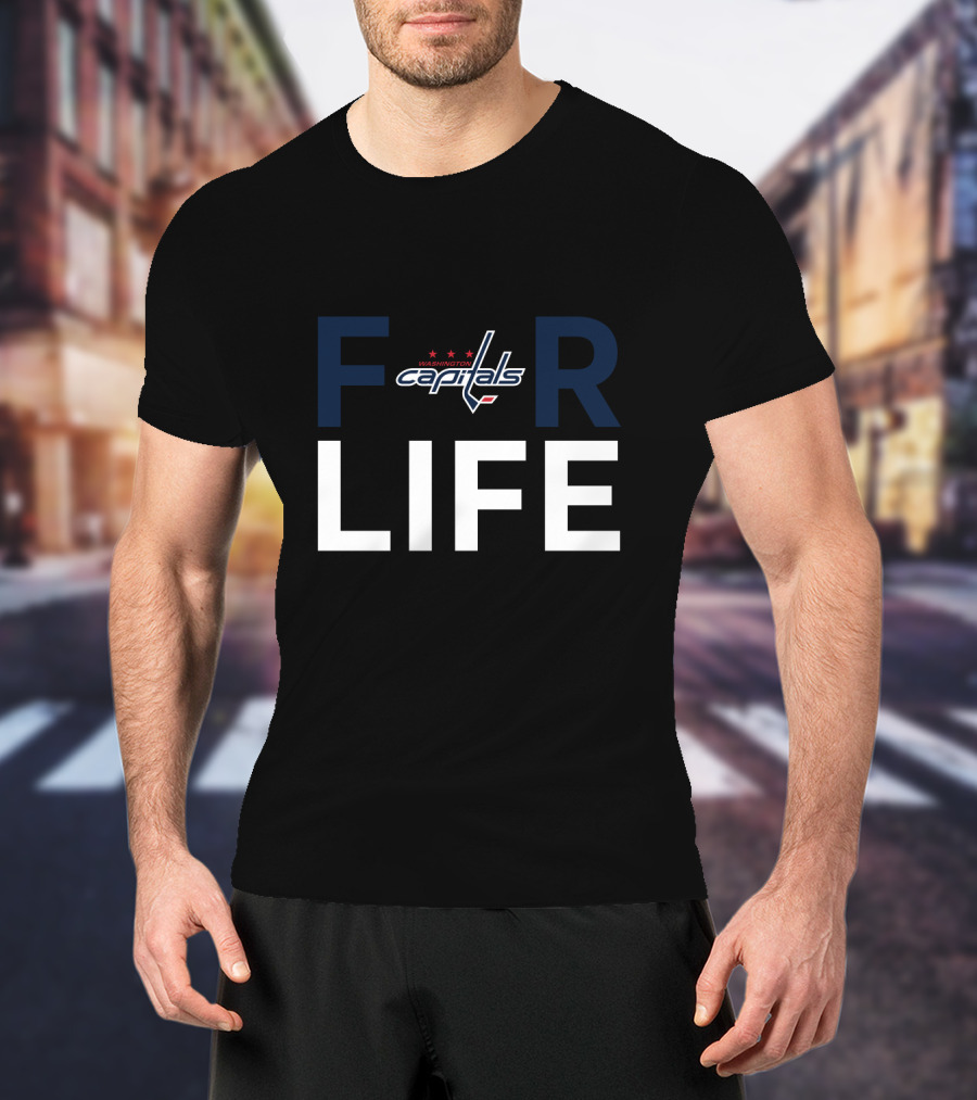 Washington Capitals Logo For Capitals Fans For Life T-Shirt