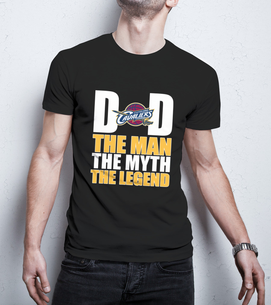 Cleveland Cavaliers Dad The Man The Myth The Legend Father's Day T-Shirt