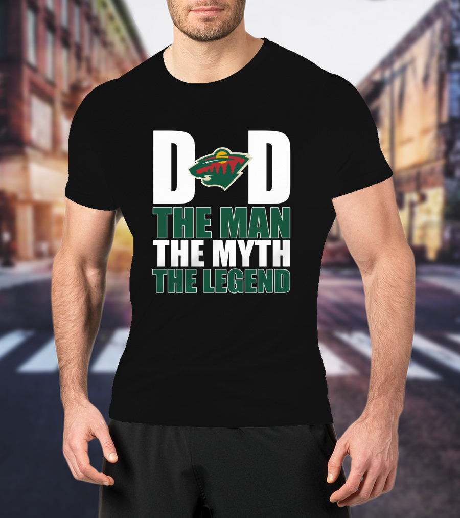 Minnesota Wild Dad The Man The Myth The Legend T-Shirt